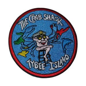 Original Crab Shack Tybee Island Georgia embroidered patch